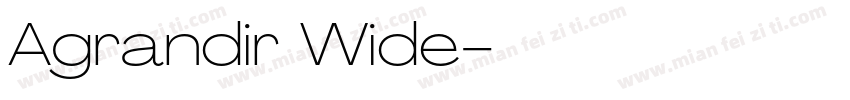 Agrandir Wide字体转换